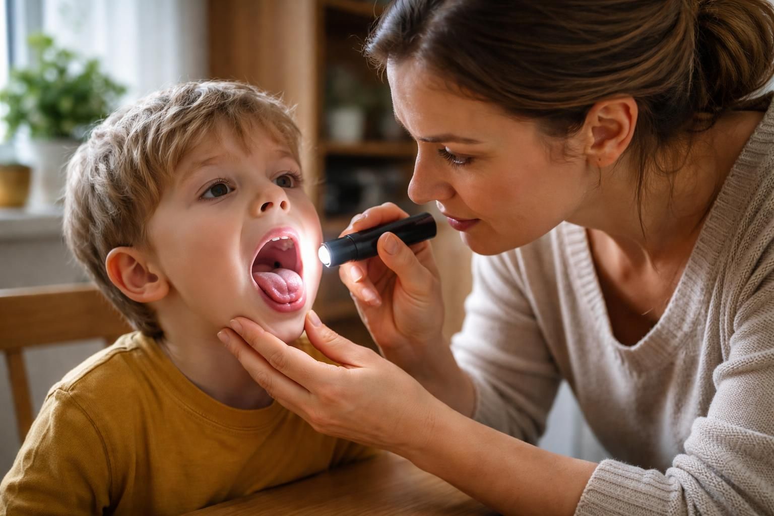 Évaluer la boule noir dans la bouche : guide pour les parents