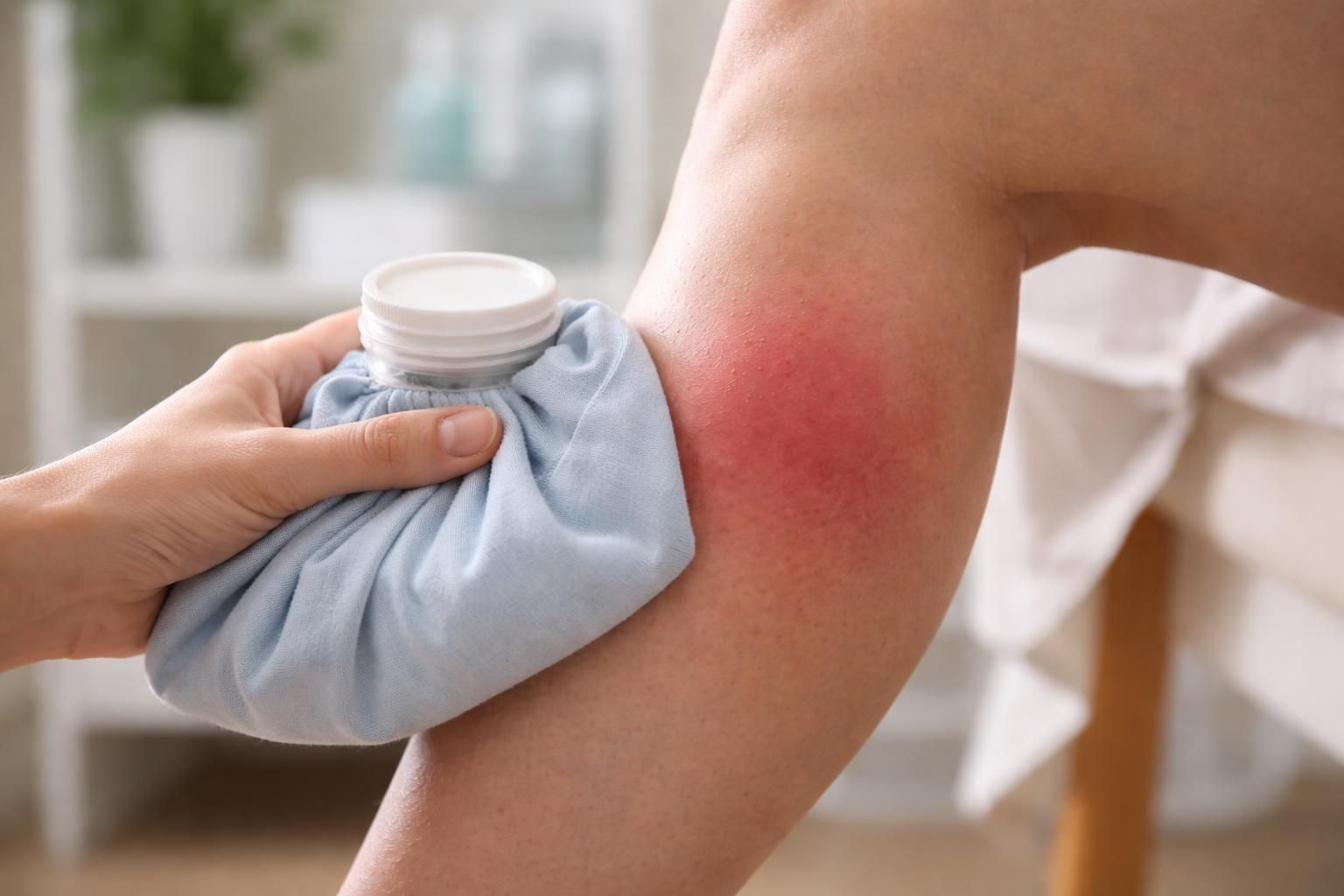 Application de glace sur une phlébite : est-ce sécuritaire ?