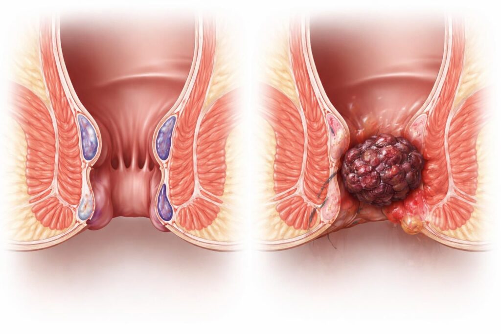Comment distinguer la différence entre hémorroïdes et cancer de l&rsquo;anus