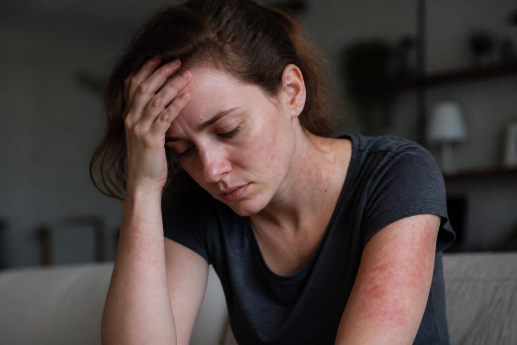 Stress et urticaire : comprendre le lien entre l&rsquo;anxiété et les éruptions cutanées