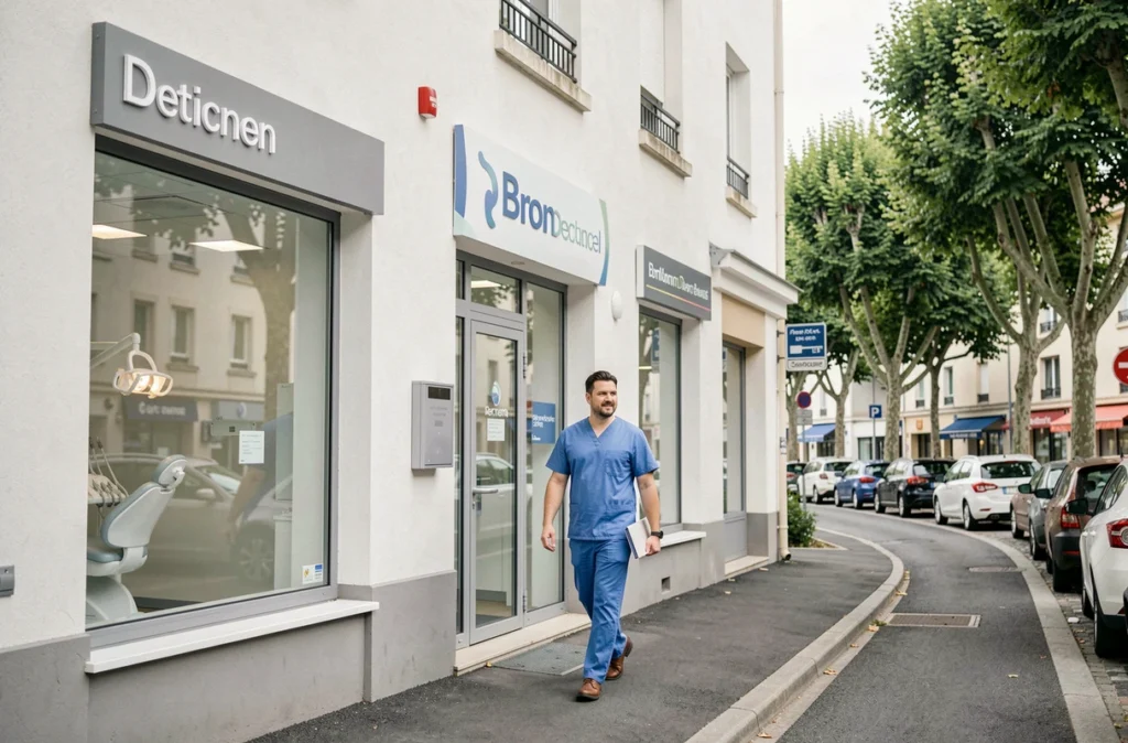 Extérieur du centre dentaire Labelia Bron en banlieue lyonnaise
